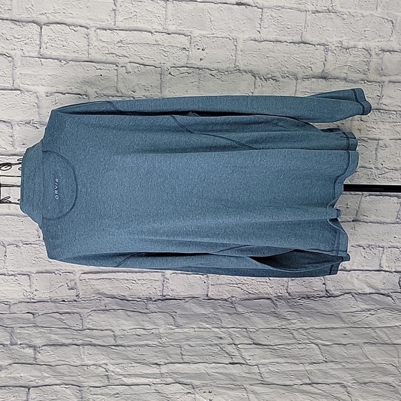 ORVIS CLASSIC COLLECTION Blue Long Sleeves 1/4 Zip Polo Shirt XL - Picture 6 of 7